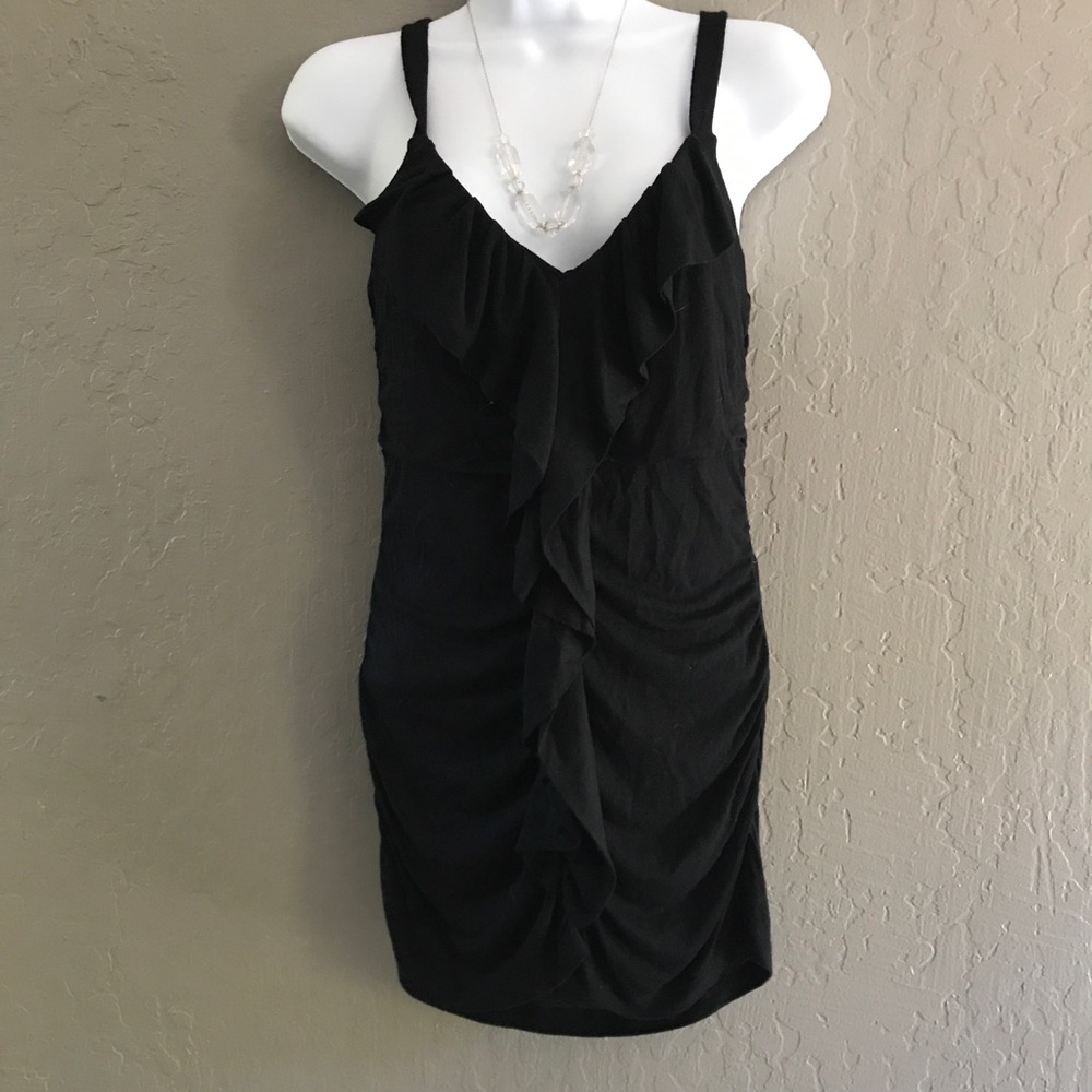 Charlotte Russe Black Ruffle Tank Top - Picture 2 of 5